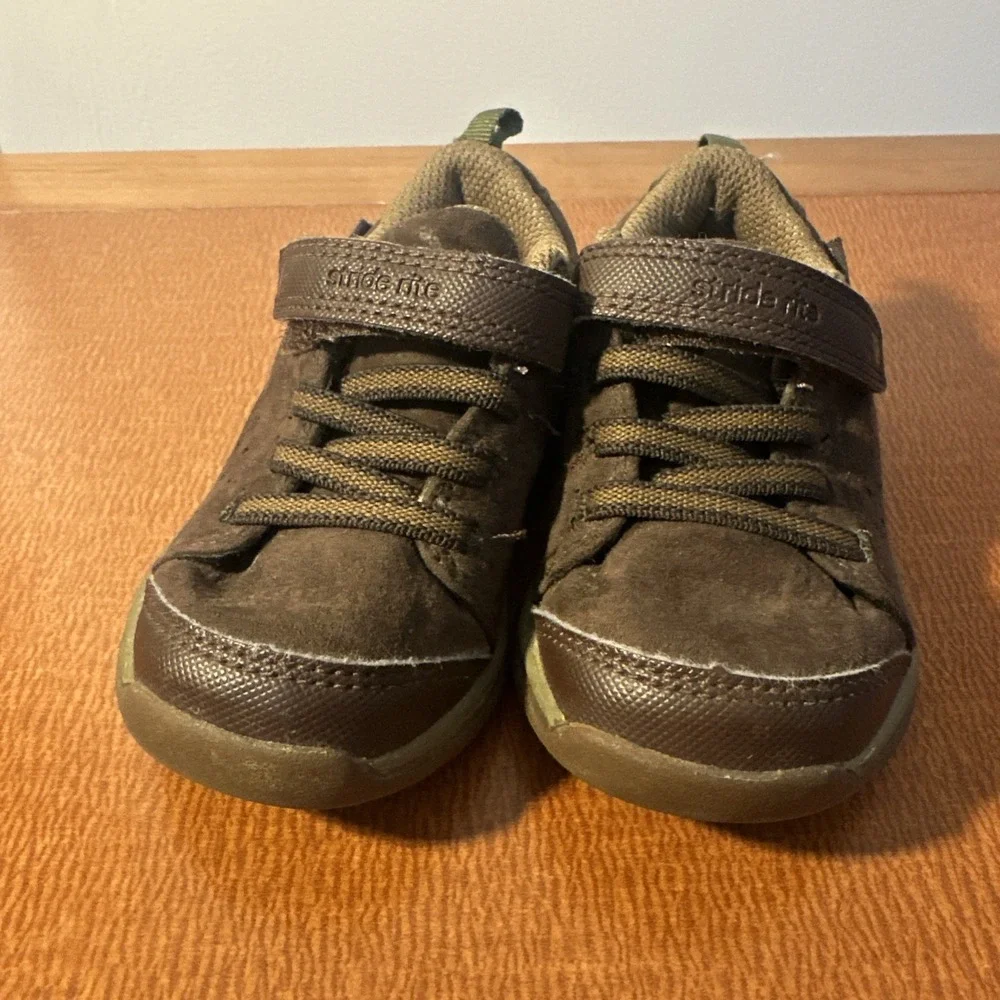 Stride Rite Made2Play Bonde‎ Sneakers Brown Baby Boys Size 6 Months Baby